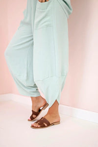 Viscose blouse + pants set ART5920 / – Mint || Dark цвет / color | Lexline Fashion