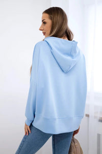 Viscose hoodie ART2436 / – Blue цвет / color | Lexline Fashion