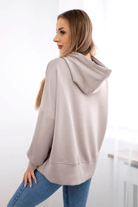 Viscose hoodie ART2436 / – Fango цвет / color | Lexline Fashion