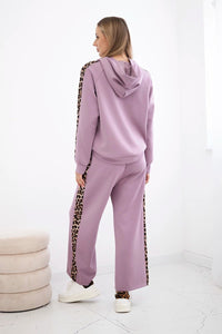 Viscose set with leopard stripes 7115 / – Dark || pink цвет / color | Lexline Fashion