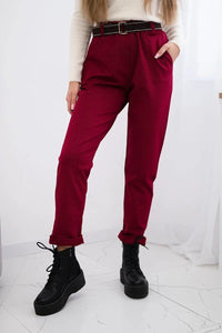 Viscose trousers with a fine pattern ART52293 - 2 / – Black цвет / color | Lexline Fashion