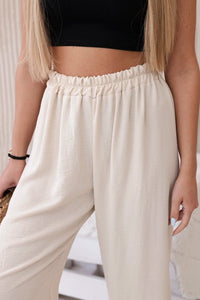 Wide - leg trousers IT - 41 / – Beige цвет / color | Lexline Fashion