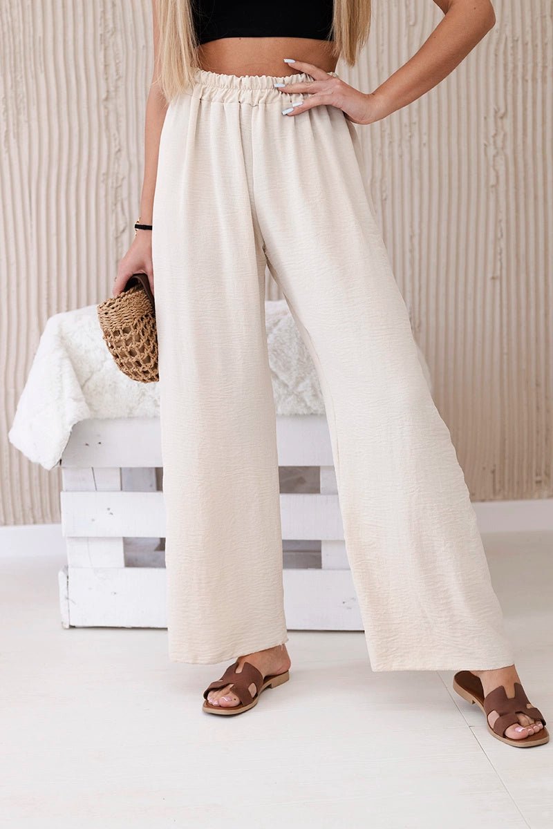 Wide - leg trousers IT - 41 / – Beige цвет / color | Lexline Fashion