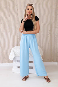 Wide - leg trousers IT - 41 / – Blue цвет / color | Lexline Fashion