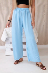 Wide - leg trousers IT - 41 / – Blue цвет / color | Lexline Fashion