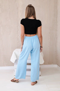 Wide - leg trousers IT - 41 / – Blue цвет / color | Lexline Fashion