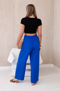 Wide - leg trousers IT - 41 / – Blue cornflower цвет / color | Lexline Fashion