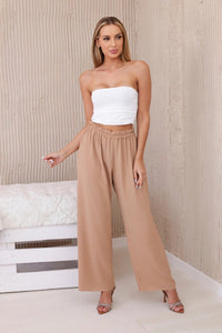 Wide - leg trousers IT - 41 / – Camel цвет / color | Lexline Fashion