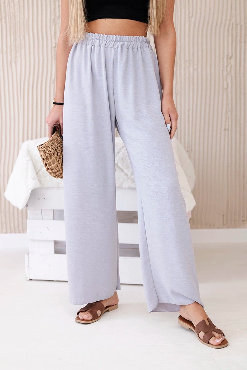 Wide - leg trousers IT - 41 / – Gray цвет / color | Lexline Fashion