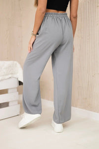 Wide - leg trousers IT - 41 / – Gray || Dark цвет / color | Lexline Fashion