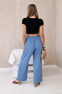 Wide - leg trousers IT - 41 / – Jeans цвет / color | Lexline Fashion