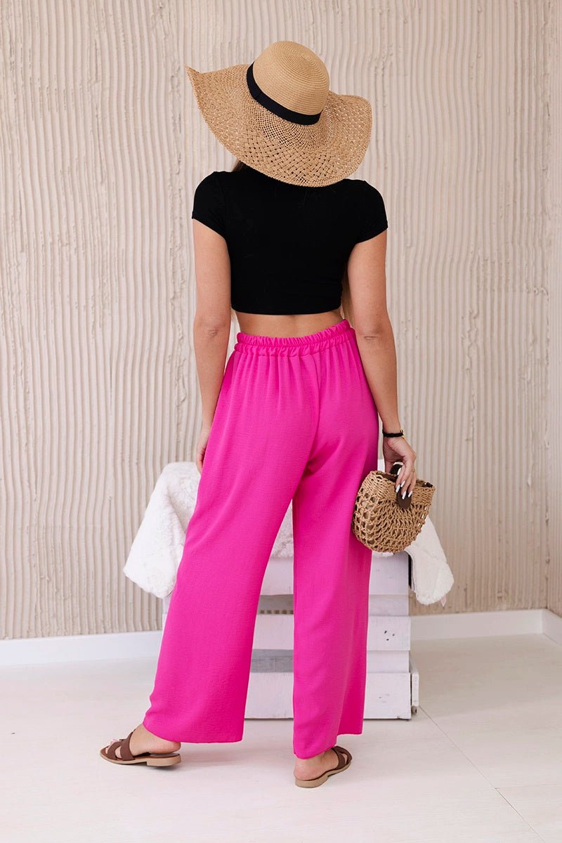Wide - leg trousers IT - 41 / – Pink цвет / color | Lexline Fashion