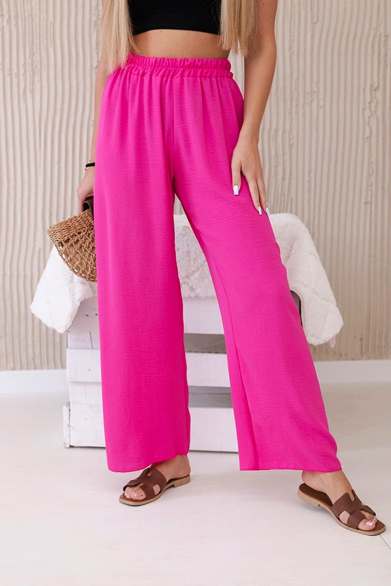 Wide - leg trousers IT - 41 / – Pink цвет / color | Lexline Fashion