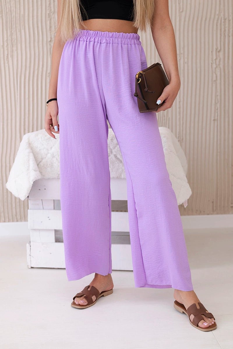 Wide - leg trousers IT - 41 / – Purple цвет / color | Lexline Fashion