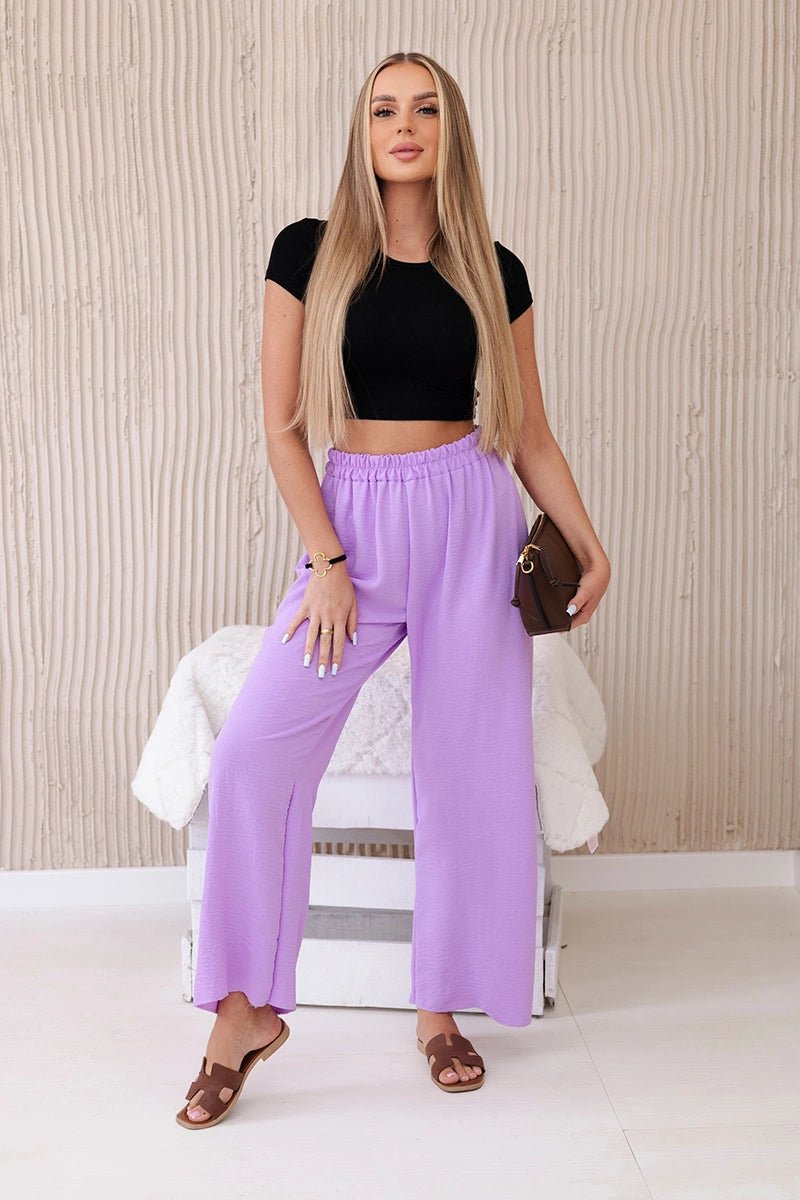 Wide - leg trousers IT - 41 / – Purple цвет / color | Lexline Fashion