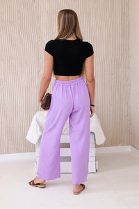 Wide - leg trousers IT - 41 / – Purple цвет / color | Lexline Fashion