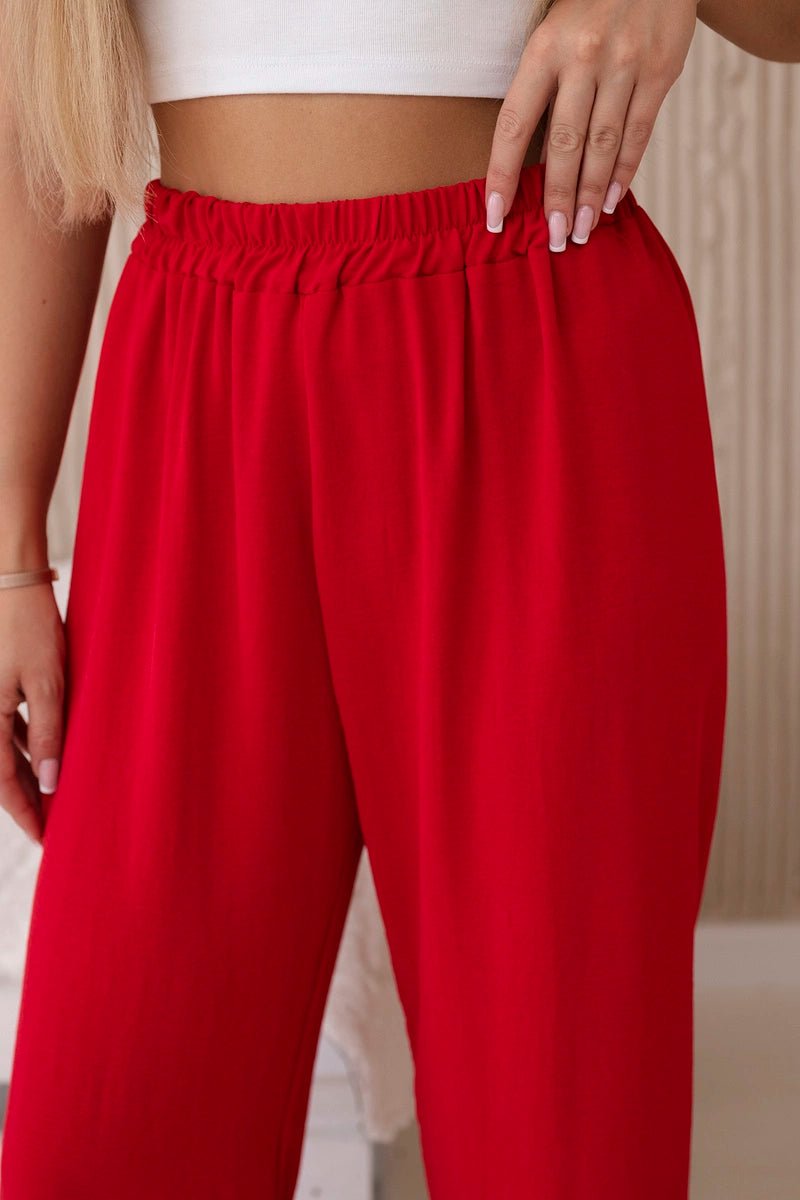 Wide - leg trousers IT - 41 / – Red цвет / color | Lexline Fashion