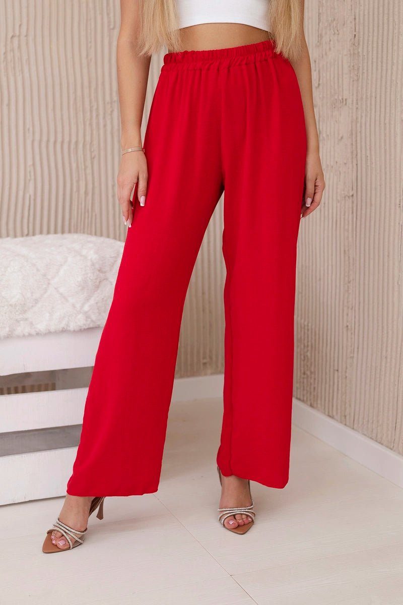 Wide - leg trousers IT - 41 / – Red цвет / color | Lexline Fashion