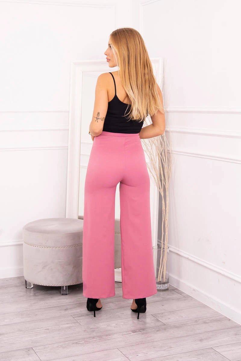 Wide pants 9378 / – Dark || pink цвет / color | Lexline Fashion