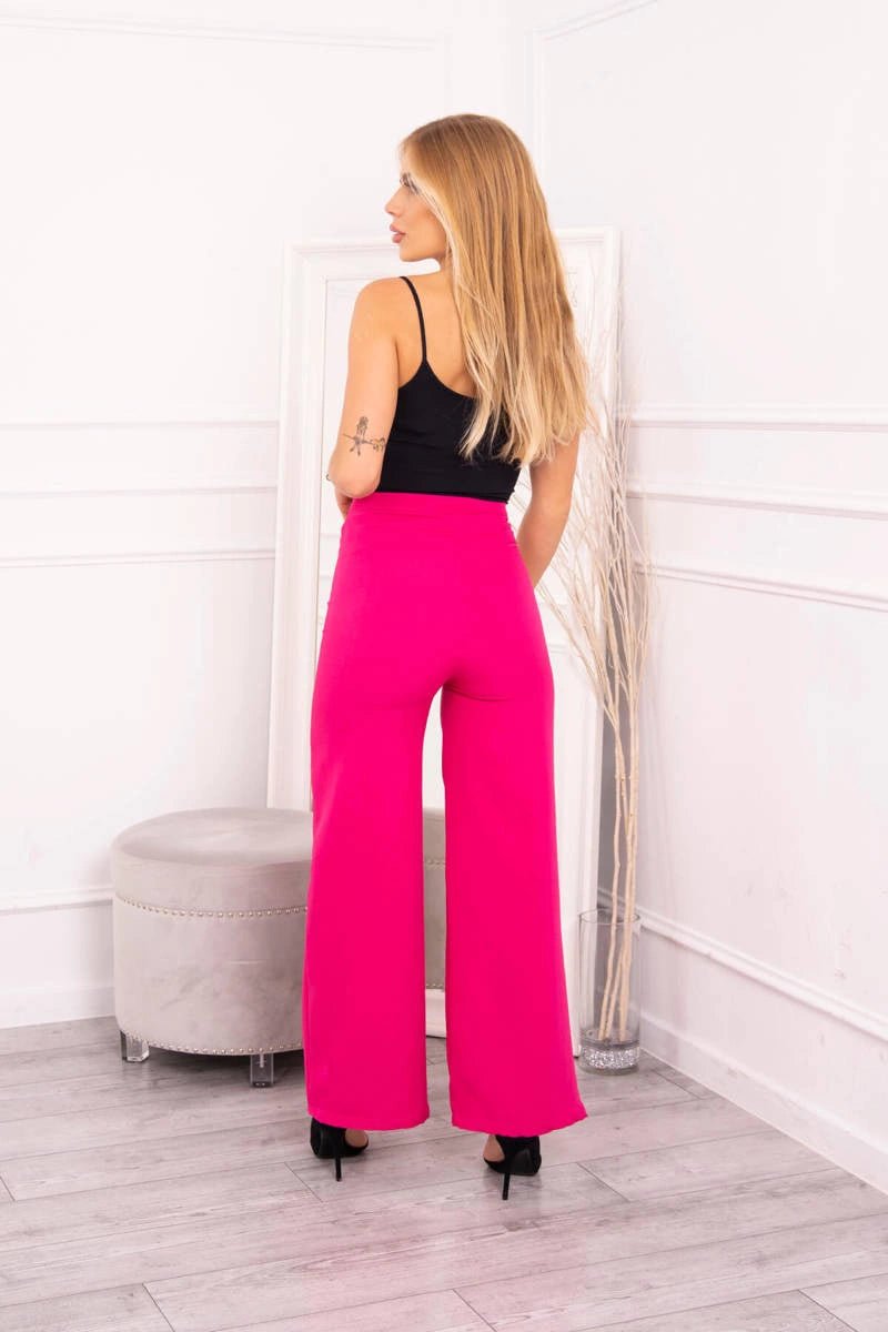 Wide pants 9378 / – Fuchsia цвет / color | Lexline Fashion
