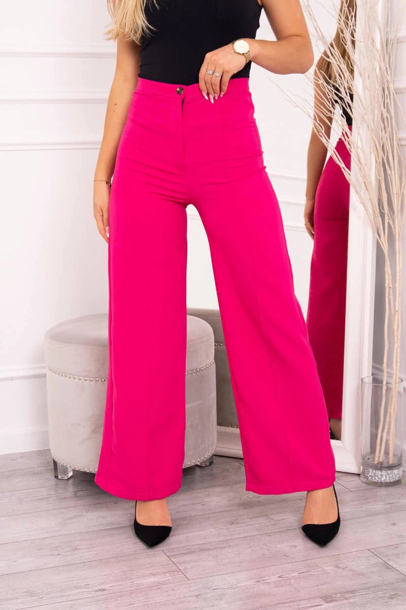 Wide pants 9378 / – Fuchsia цвет / color | Lexline Fashion