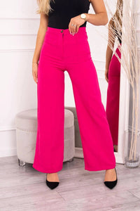 Wide pants 9378 / – Fuchsia цвет / color | Lexline Fashion