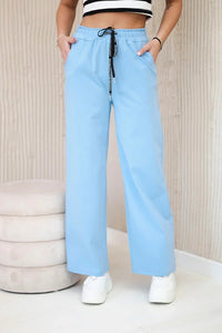 Wide Punto pants ART52660 / – Blue цвет / color | Lexline Fashion