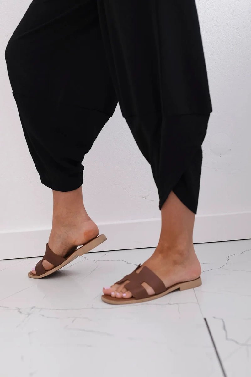 Wide Trousers with pockets IT - 37 / – Black цвет / color | Lexline Fashion