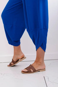 Wide Trousers with pockets IT - 37 / – Blue cornflower цвет / color | Lexline Fashion