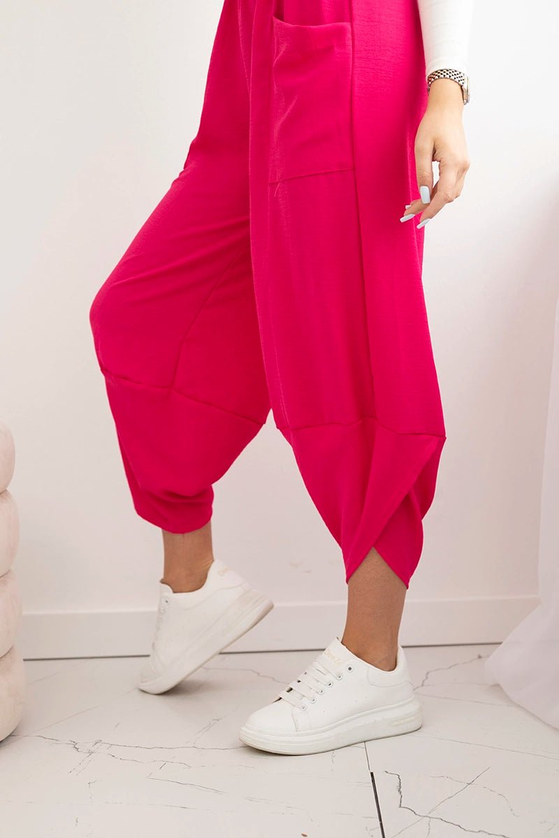 Wide Trousers with pockets IT - 37 / – Fuchsia цвет / color | Lexline Fashion