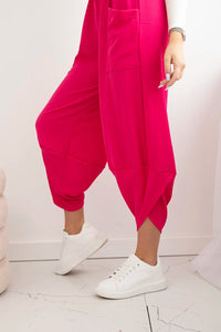 Wide Trousers with pockets IT - 37 / – Fuchsia цвет / color | Lexline Fashion