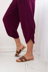 Wide Trousers with pockets IT - 37 / – Plum цвет / color | Lexline Fashion