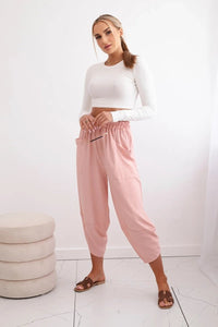 Wide Trousers with pockets IT - 37 / – Powder цвет / color | Lexline Fashion