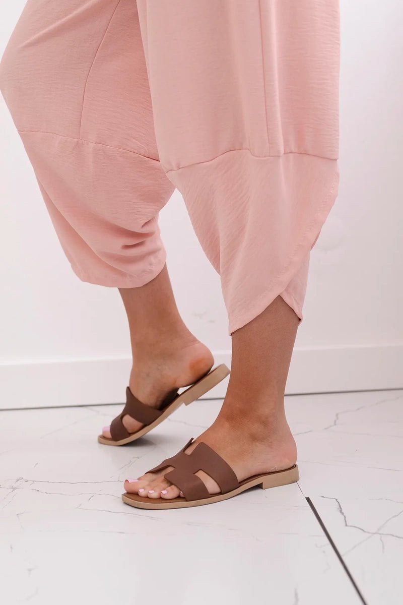 Wide Trousers with pockets IT - 37 / – Powder цвет / color | Lexline Fashion