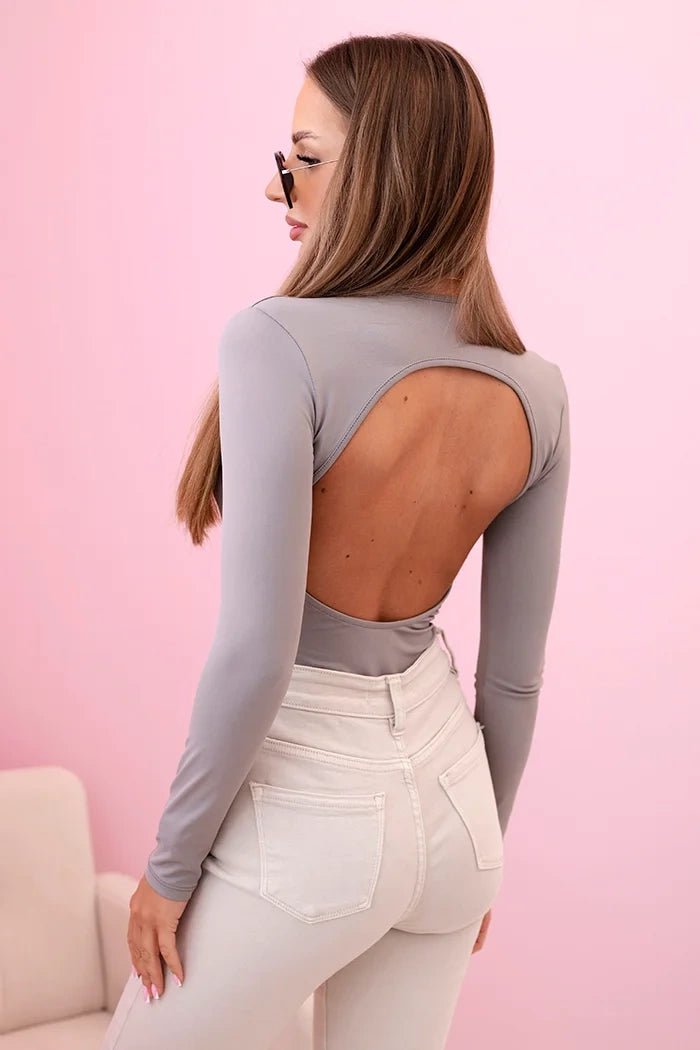 Women's bodysuit blouse with long sleeves 13613 / – Fango цвет / color | Lexline Fashion