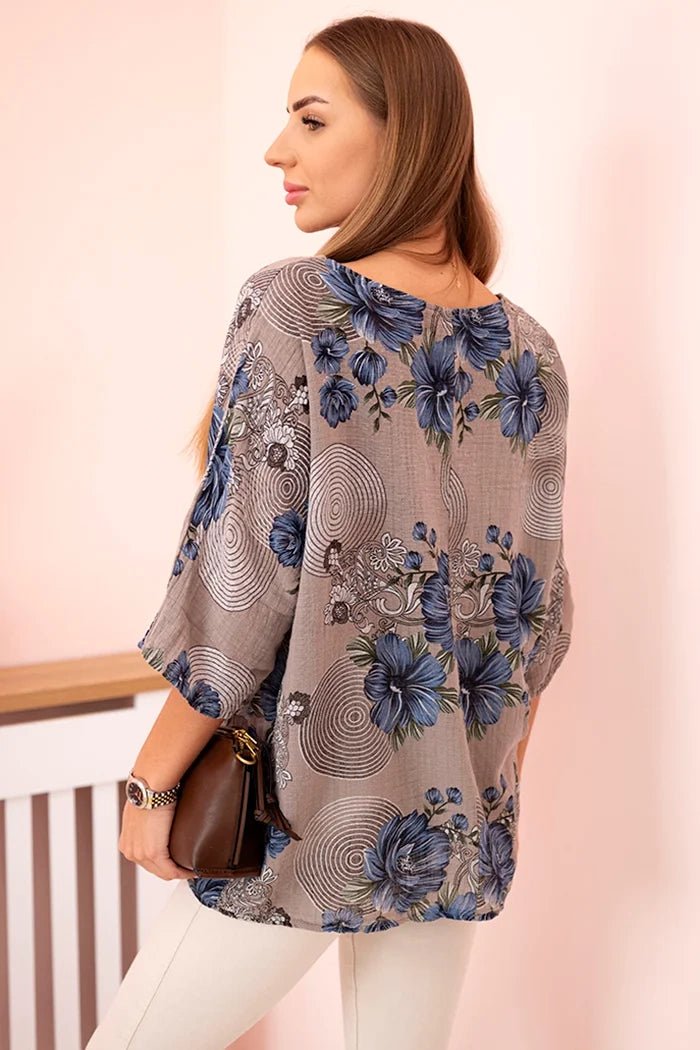 Women's cotton blouse 22003 - 1 / – Fango цвет / color | Lexline Fashion