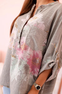 Women's cotton blouse ART10062 / – Fango цвет / color | Lexline Fashion