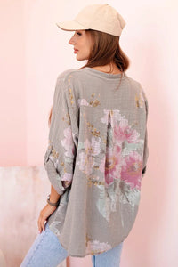 Women's cotton blouse ART10062 / – Fango цвет / color | Lexline Fashion
