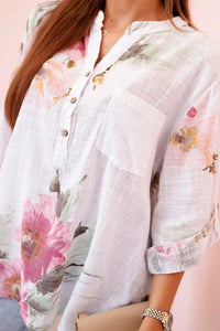 Women's cotton blouse ART10062 / – White цвет / color | Lexline Fashion
