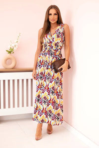 Women's cotton dress 1028 / – Dark Purple цвет / color | Lexline Fashion