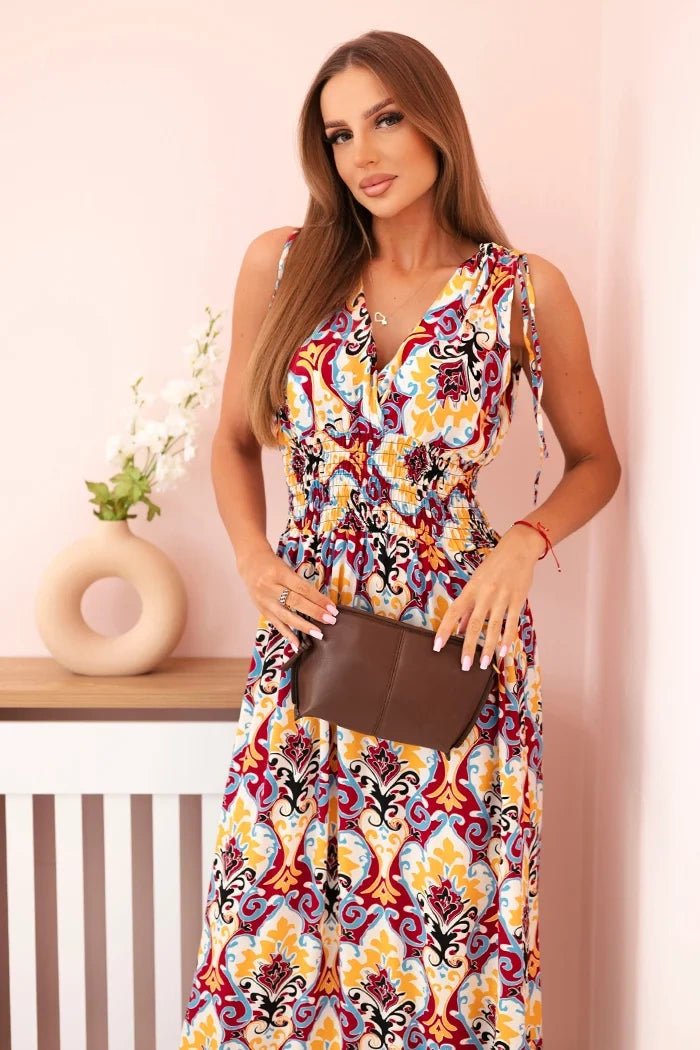 Women's cotton dress 1028 / – Dark Purple цвет / color | Lexline Fashion