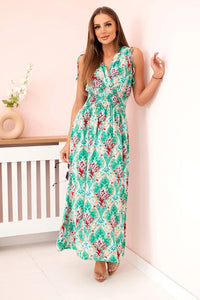 Women's cotton dress 1028 / – Green цвет / color | Lexline Fashion