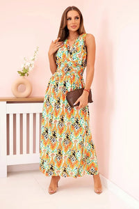 Women's cotton dress 1028 / – Orange цвет / color | Lexline Fashion