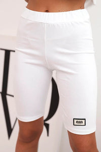 Women's cotton set with short sleeves and shorts ART5720 / – White цвет / color | Lexline Fashion