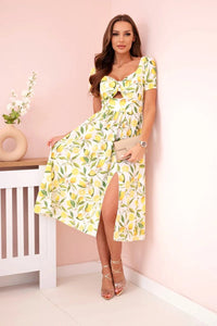 Women's dress ART23823 / – Ecru цвет / color | Lexline Fashion