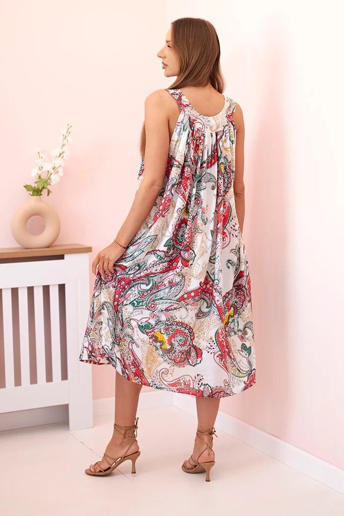 Women's dress with straps 144D / – Pink цвет / color | Lexline Fashion