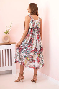 Women's dress with straps 144D / – Pink цвет / color | Lexline Fashion