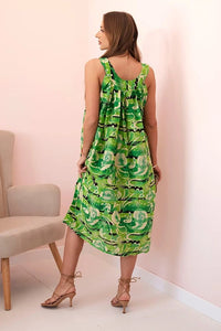 Women's dress with straps 311D / – Light Green цвет / color | Lexline Fashion