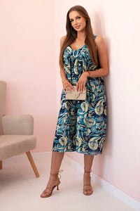 Women's dress with straps 311D / – Light Navy цвет / color | Lexline Fashion