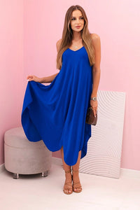 Women's dress with straps IT - 73 / – Blue cornflower цвет / color | Lexline Fashion